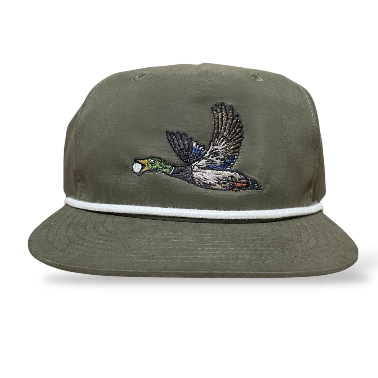 Decky Olive/White Mallard Hat